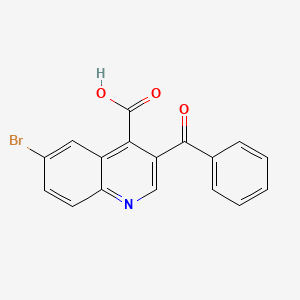 molecular formula C17H10BrNO3 B1596892 3-benzoyl-6-bromo-quinoline-4-carboxylic Acid CAS No. 444114-73-2
