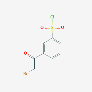 molecular formula C8H6BrClO3S B1596893 3-(2-bromoacetyl)benzenesulfonyl Chloride CAS No. 439697-11-7