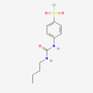 molecular formula C11H15ClN2O3S B1596895 4-(3-Butyl-ureido)-benzenesulfonyl chloride CAS No. 99857-81-5