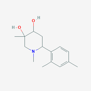 6-(2,4-Dimethylphenyl)-1,3-dimethylpiperidine-3,4-diol