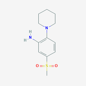 molecular formula C12H18N2O2S B1596909 5-(Methylsulfonyl)-2-piperidin-1-ylaniline CAS No. 849035-90-1