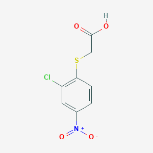 molecular formula C8H6ClNO4S B1596927 2-[(2-Chloro-4-nitrophenyl)sulfanyl]acetic acid CAS No. 30880-64-9
