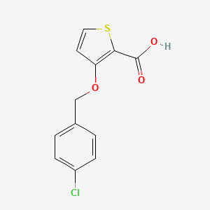 molecular formula C12H9ClO3S B1596929 3-[(4-Chlorobenzyl)oxy]-2-thiophenecarboxylic acid CAS No. 339009-58-4