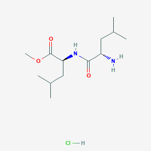 molecular formula C13H27ClN2O3 B159693 L-Leucyl-L-Leucine methyl ester hydrochloride CAS No. 6491-83-4