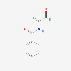 molecular formula C10H9NO2 B159694 N-(3-Oxoprop-1-en-2-yl)benzamide CAS No. 138625-62-4