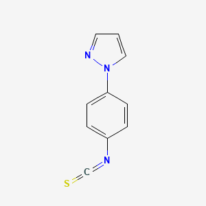 molecular formula C10H7N3S B1596940 4-(1H-吡唑-1-基)苯基异硫氰酸酯 CAS No. 352018-96-3
