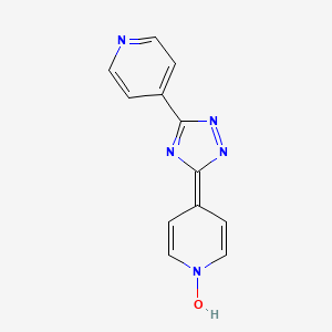 molecular formula C12H9N5O B1596947 4-[3-(4-pyridyl)-1H-1,2,4-triazol-5-yl]pyridinium-1-olate CAS No. 36770-53-3