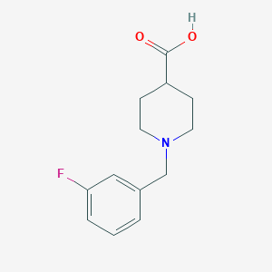 molecular formula C13H16FNO2 B1596951 1-(3-Fluorobenzyl)piperidine-4-carboxylic acid CAS No. 783298-62-4