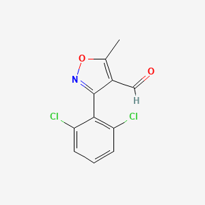 molecular formula C11H7Cl2NO2 B1596956 3-(2,6-Dichlorophenyl)-5-methylisoxazole-4-carbaldehyde CAS No. 849060-70-4