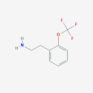 molecular formula C9H10F3NO B159696 {2-[2-(三氟甲氧基)苯基]乙基}胺 CAS No. 137218-26-9