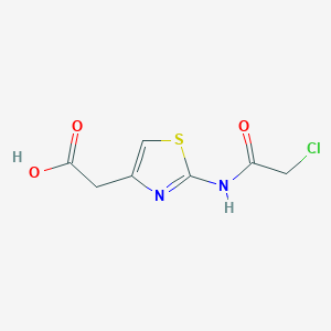 molecular formula C7H7ClN2O3S B1596966 2-(2-Chloroacetamido)-4-thiazoleacetic acid CAS No. 65243-18-7