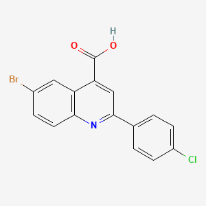 6-Bromo-2-(4-chlorophenyl)quinoline-4-carboxylic acid