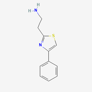 molecular formula C11H12N2S B1596973 2-(4-Phenyl-1,3-thiazol-2-yl)ethanamine CAS No. 61887-92-1