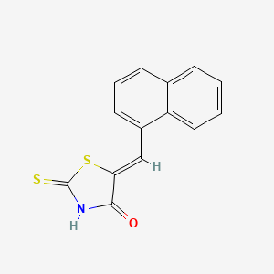 (5E)-2-mercapto-5-(1-naphthylmethylene)-1,3-thiazol-4(5H)-one