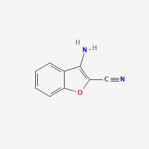 molecular formula C9H6N2O B1596981 3-Amino-1-benzofuran-2-carbonitrile CAS No. 62208-67-7