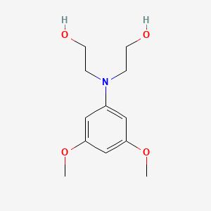 molecular formula C12H19NO4 B1596996 2-[N-(2-hydroxyethyl)-3,5-dimethoxyanilino]ethanol CAS No. 27076-89-7