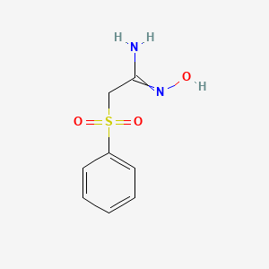 (Benzenesulfonyl)acetamide oxime