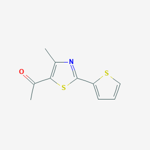 molecular formula C10H9NOS2 B1597009 1-[4-Methyl-2-(2-thienyl)-1,3-thiazol-5-yl]-1-ethanone CAS No. 56421-61-5