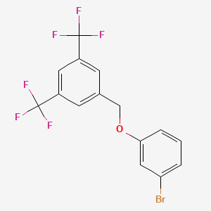 molecular formula C15H9BrF6O B1597015 3-(3,5-Bis(trifluoromethyl)-benzyloxy)bromobenzene CAS No. 845866-55-9