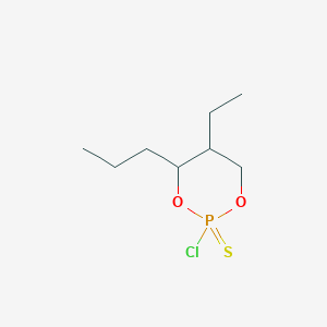 molecular formula C8H16ClO2PS B159702 2-Chloro-5-ethyl-4-propyl-2-thiono-1,3,2-dioxaphosphorinane CAS No. 10140-94-0