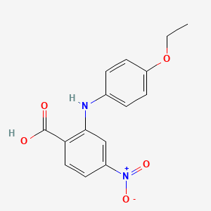 molecular formula C15H14N2O5 B1597021 2-((4-Ethoxyphenyl)amino)-4-nitrobenzoic acid CAS No. 74859-51-1
