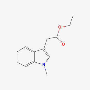 molecular formula C13H15NO2 B1597024 Ethyl 2-(1-methyl-1H-indol-3-yl)acetate CAS No. 56999-62-3