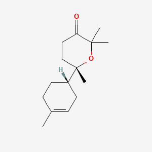 molecular formula C15H24O2 B1597034 2,2,6-Trimethyl-6-(4-methylcyclohex-3-en-1-yl)oxan-3-one CAS No. 22567-38-0