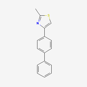 molecular formula C16H13NS B1597035 4-(4-Biphenylyl)-2-methylthiazole CAS No. 24864-19-5