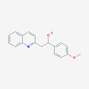molecular formula C18H17NO2 B1597039 1-(4-Methoxyphenyl)-2-(quinolin-2-yl)ethanol CAS No. 94004-77-0