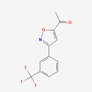 1-{3-[3-(Trifluoromethyl)phenyl]-1,2-oxazol-5-yl}ethan-1-one