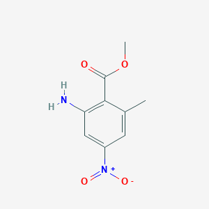 molecular formula C9H10N2O4 B159706 Methyl 2-amino-6-methyl-4-nitrobenzoate CAS No. 138006-86-7