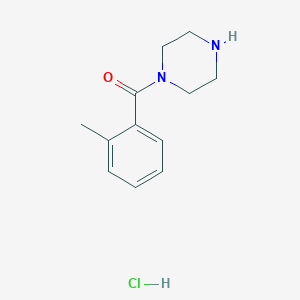 molecular formula C12H17ClN2O B1597064 Piperazin-1-yl-o-tolyl-methanone hydrochloride CAS No. 691394-24-8