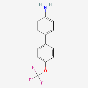 molecular formula C13H10F3NO B1597065 4'-Trifluoromethoxy-biphenyl-4-ylamine CAS No. 728919-14-0