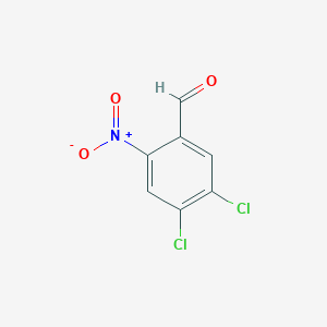 molecular formula C7H3Cl2NO3 B1597068 4,5-二氯-2-硝基苯甲醛 CAS No. 56990-04-6