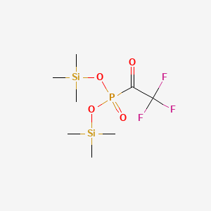 molecular formula C8H18F3O4PSi2 B1597076 Bis(trimethylsilyl)trifluoro-acetyl-phosphonate CAS No. 41898-99-1