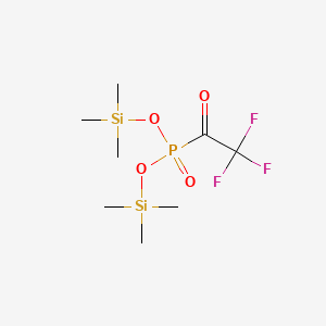 molecular formula C8H18F3O4PSi2 B1597076 1-Bis(trimethylsilyloxy)phosphoryl-2,2,2-trifluoroethanone CAS No. 41898-99-1
