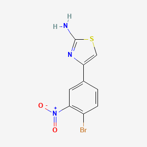 molecular formula C9H6BrN3O2S B1597078 4-(4-Bromo-3-nitrophenyl)thiazol-2-ylamine CAS No. 675602-97-8