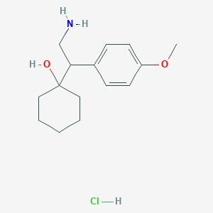 molecular formula C15H24ClNO2 B159708 1-(2-Amino-1-(4-methoxyphenyl)ethyl)cyclohexanol hydrochloride CAS No. 130198-05-9