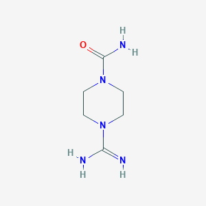 molecular formula C6H13N5O B1597082 4-Carbamimidoylpiperazine-1-carboxamide CAS No. 693790-05-5