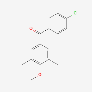 B1597084 4-Chloro-3',5'-dimethyl-4'-methoxybenzophenone CAS No. 61259-84-5