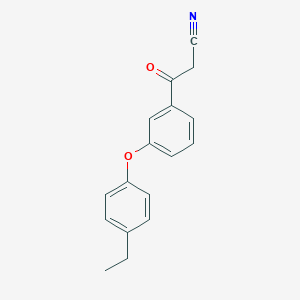 molecular formula C17H15NO2 B159710 3-[3-(4-Ethylphenoxy)phenyl]-3-oxopropanenitrile CAS No. 127389-36-0
