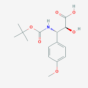 molecular formula C15H21NO6 B1597107 (2S,3S)-3-((tert-Butoxycarbonyl)amino)-2-hydroxy-3-(4-methoxyphenyl)propanoic acid CAS No. 959576-39-7