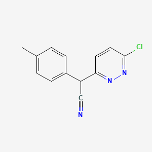 2-(6-Chloropyridazin-3-yl)-2-(4-methylphenyl)acetonitrile