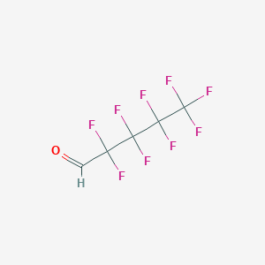 molecular formula C5HF9O B1597115 2,2,3,3,4,4,5,5,5-Nonafluoropentanal CAS No. 375-53-1