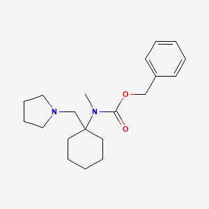 molecular formula C20H30N2O2 B1597120 CBZ-METHYL-(1-PYRROLIDIN-1-YLMETHYL-CYCLOHEXYL)-AMINE CAS No. 675602-75-2