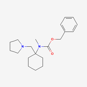 molecular formula C20H30N2O2 B1597120 Benzyl methyl(1-(pyrrolidin-1-ylmethyl)cyclohexyl)carbamate CAS No. 675602-75-2