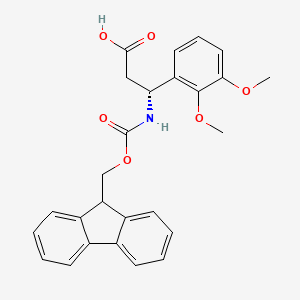 molecular formula C26H25NO6 B1597129 Fmoc-(R)-3-Amino-3-(2,3-dimethoxy-phenyl)-propionic acid CAS No. 511272-39-2