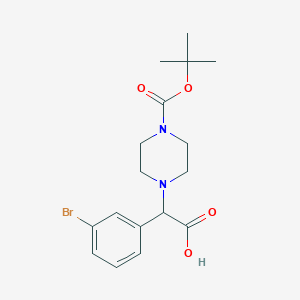 molecular formula C17H23BrN2O4 B1597137 2-(4-Boc-piperazinyl)-2-(3-bromophenyl)acetic acid CAS No. 885273-07-4