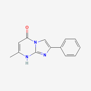 molecular formula C13H11N3O B1597145 7-甲基-2-苯基咪唑并[1,2-a]嘧啶-5-醇 CAS No. 95980-02-2