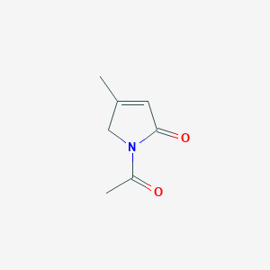 molecular formula C7H9NO2 B1597153 1-acetyl-4-methyl-2,5-dihydro-1H-pyrrol-2-one CAS No. 34581-92-5